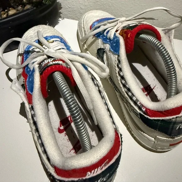 Nike air force Red and White Athletic Shoes - Picture 4 of 7